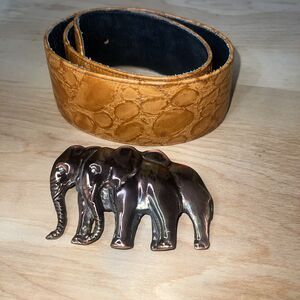 Laloon Elephant Belt "The Herd" Small 28”